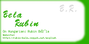 bela rubin business card